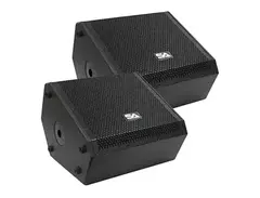 Seismic Audio SAX-12M-PW-PAIR Compact Powered 1x12" 250w 2-Way Titanium Horn Speakers (Pair) main image