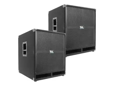 Seismic Audio Tremor-18PAIR Active 1x18" Powered 500w Subwoofer Speakers (Pair)