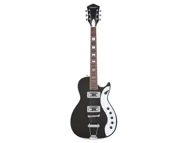 ギター Silvertone 1476 Bobkat BLACK Silvertone 1476 Bobkat Black 60s Gig Bag – Black Bobbin