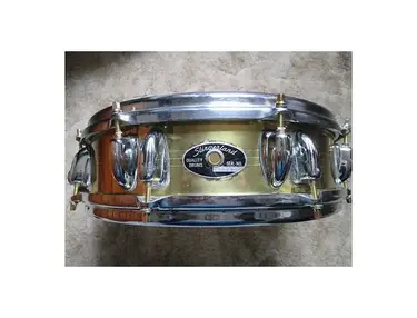 Slingerland "HSS/MusicYo Era" 4x14" 16-Lug Brass Snare Drum 1990s - 2000s