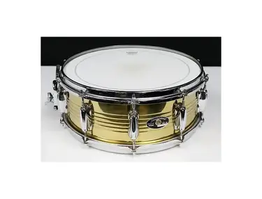 Slingerland "HSS/MusicYo Era" 5.5x14" 10-Lug Brass Snare Drum 1990s - 2000s
