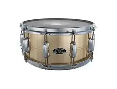 Slingerland "HSS/MusicYo Era" 6.5x14" 10-Lug Brass Snare Drum 1990s - 2000s main image