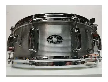 Slingerland No. 140 Student Model 5x14" 10-Lug Ribbed Aluminum Snare Drum 1960s - 1970s