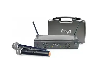 Stagg SUW-50-MM-FH-UK Wireless Handheld Microphone System with 2 Microphones