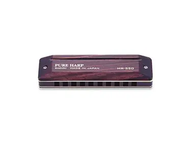 Suzuki MR-550-C Pure Harp Diatonic Harmonica - Key of C