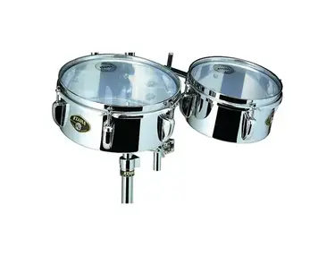 Tama MT810ST Steel Mini-Timbales 8" / 10" 2pc Set w/ Holder and Clamp