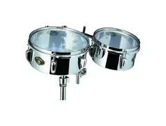 Tama MT810ST Steel Mini-Timbales 8" / 10" 2pc Set w/ Holder and Clamp main image