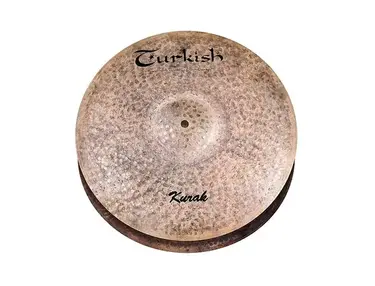 Turkish Cymbals 14" Custom Series Kurak Hi-Hat Flat Hole K-HF14 (Pair)