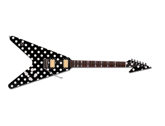 karl sandoval custom polka dot flying v