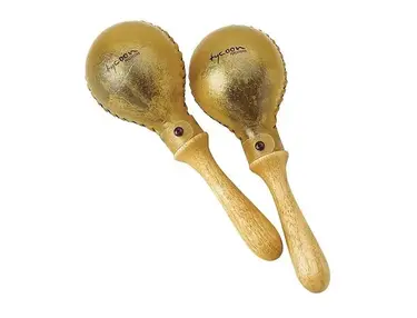 Tycoon TMS-120 Large Round Rawhide Maracas