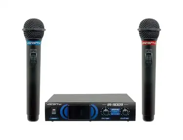 VocoPro IR-9009 Dual Wireless Handheld Microphone System