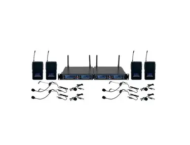 VocoPro UDH-PLAY 4-Channel Wireless Headset Microphone Package