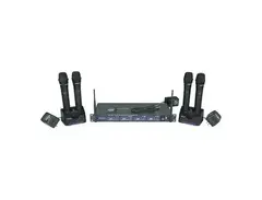 VocoPro UHF-5805-4 Rechargeable Wireless 4-Channel Handheld Microphone System main image
