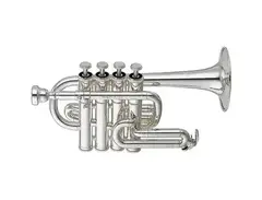 Yamaha YTR-6810S Professional Bb/A Piccolo Trumpet main image