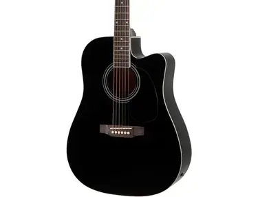 Rogue RA-110D-CE Dreadnought Cutaway Acoustic-Electric Guitar Black
