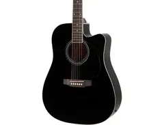 Rogue RA-110D-CE Dreadnought Cutaway Acoustic-Electric Guitar Black main image