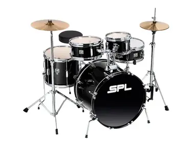 SPL Sound Percussion Labs Junior Kicker 5-Piece Drum Set Black
