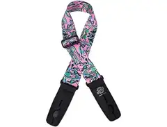 Lock-It Straps Plush Poly Swirl Guitar Strap Pink main image