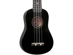 Diamond Head DU-10 Soprano Ukulele Black Black Fingerboard main image