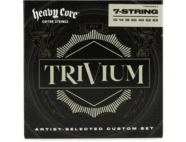 Dunlop TVMN10637 Heavy Core Trivium Electric Guitar Strings - .010-.063, 7-string