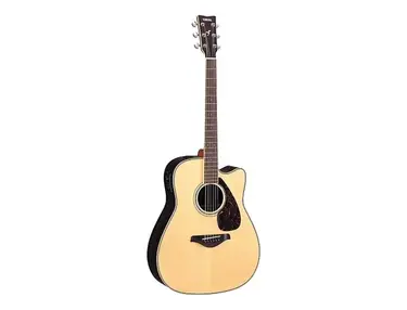 Yamaha FGX730SC Solid Top Cutaway Acoustic/Electric Guitar Natural