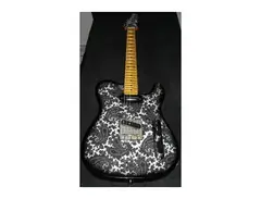Crook Black and White Paisley Telecaster