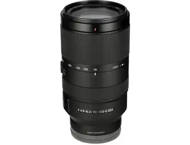 Sony SEL70350G E 70mm-350mm F4.5-6.3 G OSS APS-C Telephoto Zoom G Lens with Optical SteadyShot