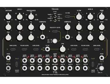 Tiptop Audio Triax8 Polyphonic Analog Oscillator Eurorack Module
