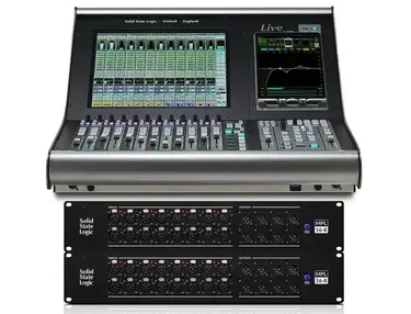 Solid State Logic L100 Plus Live Console with Dual Dante Stageboxs