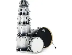 PDP Concept Maple 7-piece Shell Pack - Silver To Black Sparkle Fade main image
