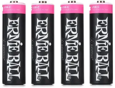 Ernie Ball USB-C Rechargeable Battery by Paleblue - AA, 4-pack