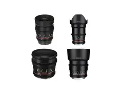 Rokinon 24, 35, 50, 85mm T1.5 Cine DS Lens Bundle for Canon EF Mount
