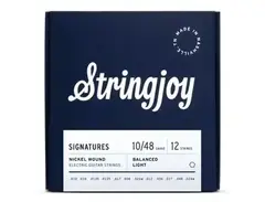 Stringjoy 10-48 12-String Balanced Light Gauge Signatures - Nickel Wound Electric Guitar Strings