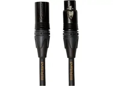 Roland Gold Series XLR Microphone Cable 10 ft. Black