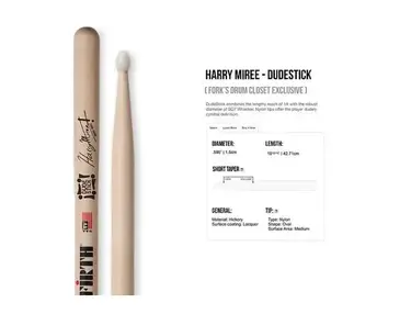 Vic Firth Signature Series Harry Miree "DudeStick"