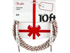 Fender Yuletide 10'' Instrument Cable - Red/Green main image