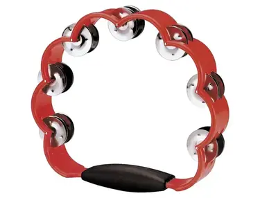 Rhythm Band Peacock Tambourine Red