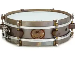A&F Drum Company Rude Boy Snare Drum - 3 x 10-inch - Raw Brass