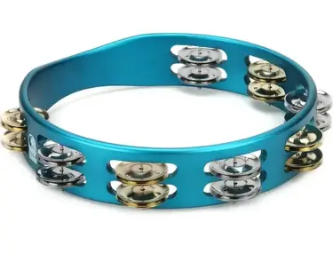 Toca Percussion ColorSound Tambourine - 10 inches, Ocean Blue