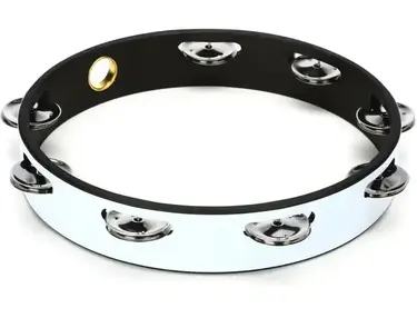 Remo 10 inch Headless Single-row Tambourine - Quadura White