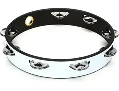 Remo 10 inch Headless Single-row Tambourine - Quadura White