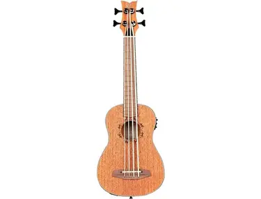 Ortega Lizard Series LIZZY-BS-GB-L Left-Handed Uke Bass Mahogany