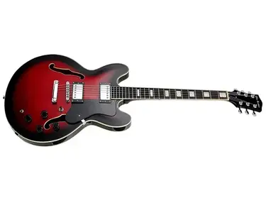 Glen Burton GE355RDS "Memphis" Semi Hollow Body Electric Guitar