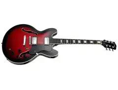 Glen Burton GE355RDS "Memphis" Semi Hollow Body Electric Guitar main image