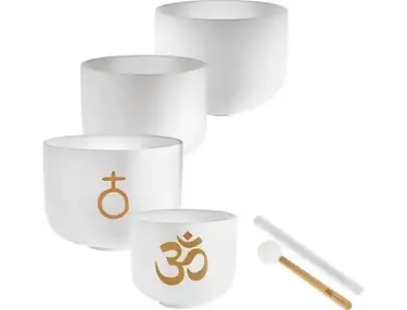 Meinl Sonic Energy 4-piece Om Crystal Singing Bowl Set