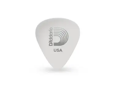 D'addario Classic Celluloid 0.70mm Pick, White