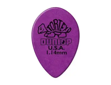 Dunlop 423R114 Tortex Small Teardrop Guitar Pick 1.14mm