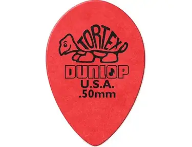 Dunlop 423R050 Tortex Small Teardrop Guitar Picks 0.50mm