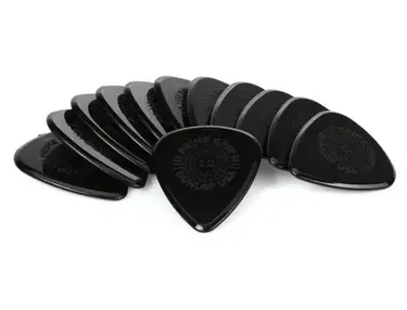 Dunlop 450P200 Prime Grip Delrin 500 Guitar Picks 2.0mm 12-pack