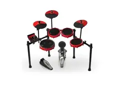 Alesis Nitro Max Mesh 8-Piece Electronic Drum Set With Bluetooth and BFD Sounds Red main image